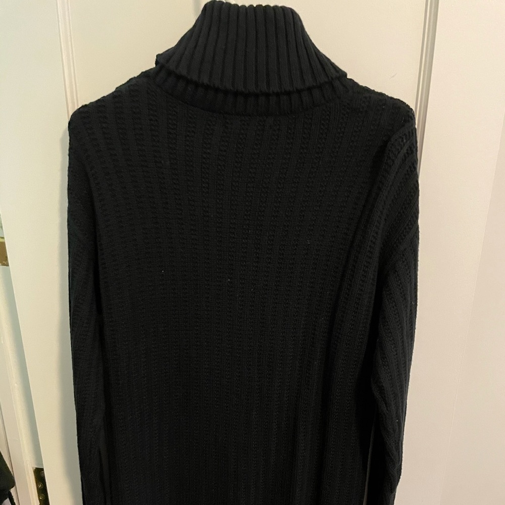 Long-sleeve black knit dress - like new!